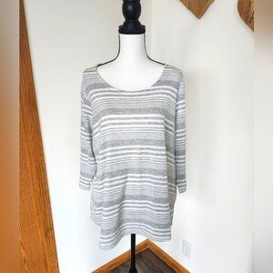 ☀️ Rose + Olive Striped Button Shirt